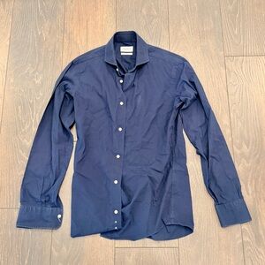 Alcott Premium Stretch Button-Down Shirt, Navy